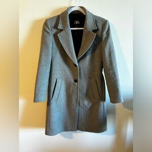 Zara Grey Peacoat